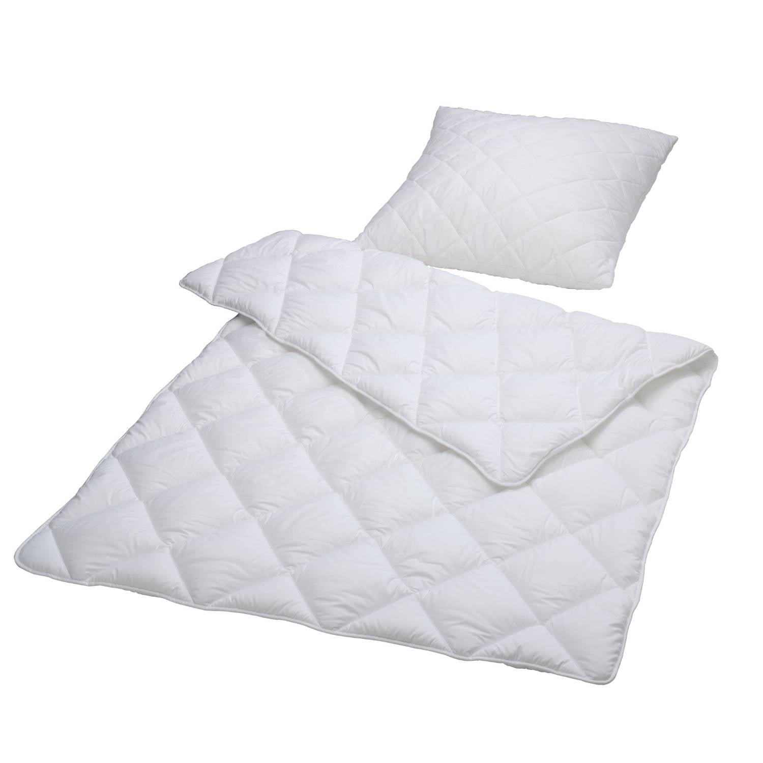 Suprima Bett-SET 3810 001 081 - Kopfkissen 80x80 cm + Steppdecke 135x200 cm